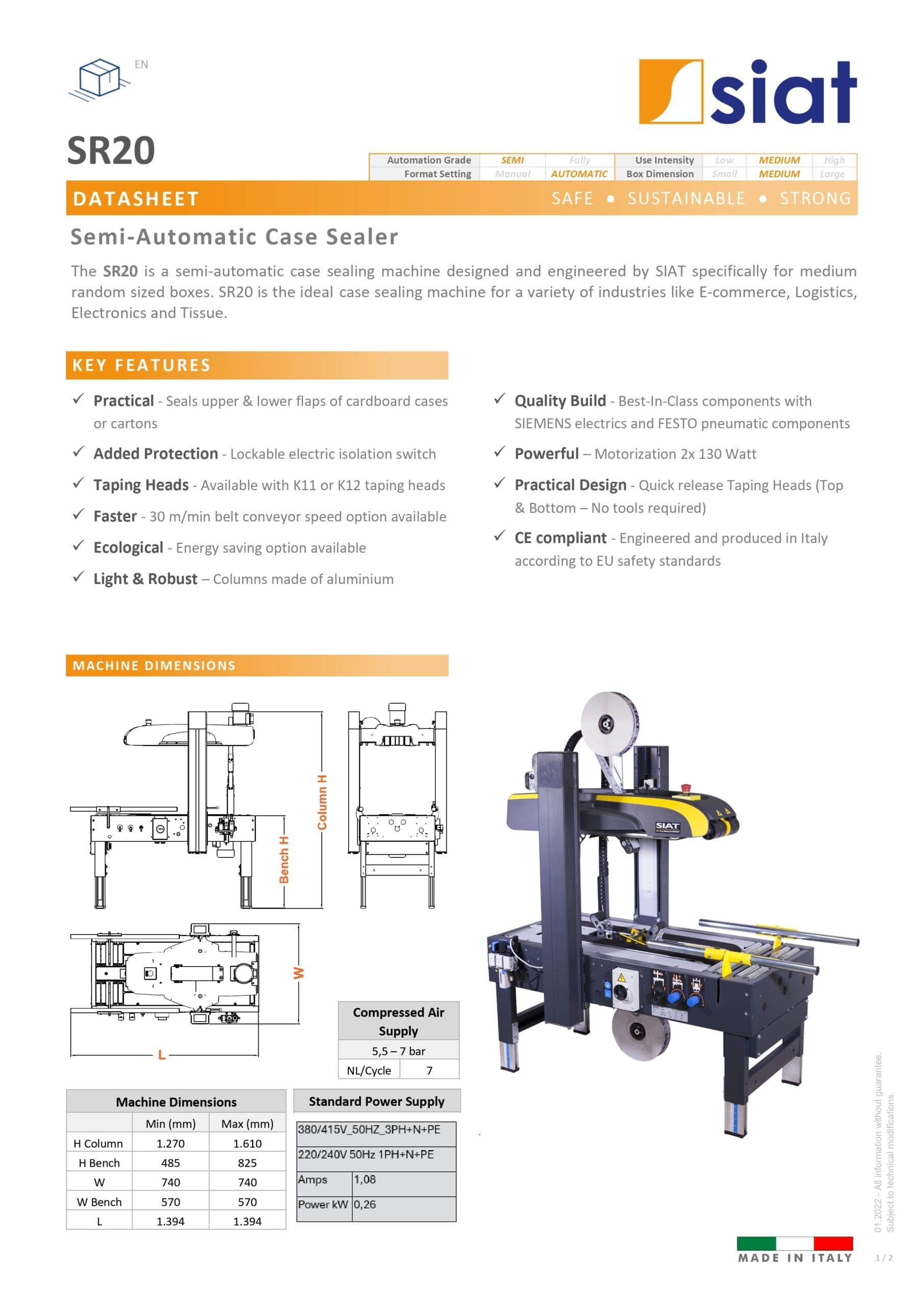 SR20 Datasheet